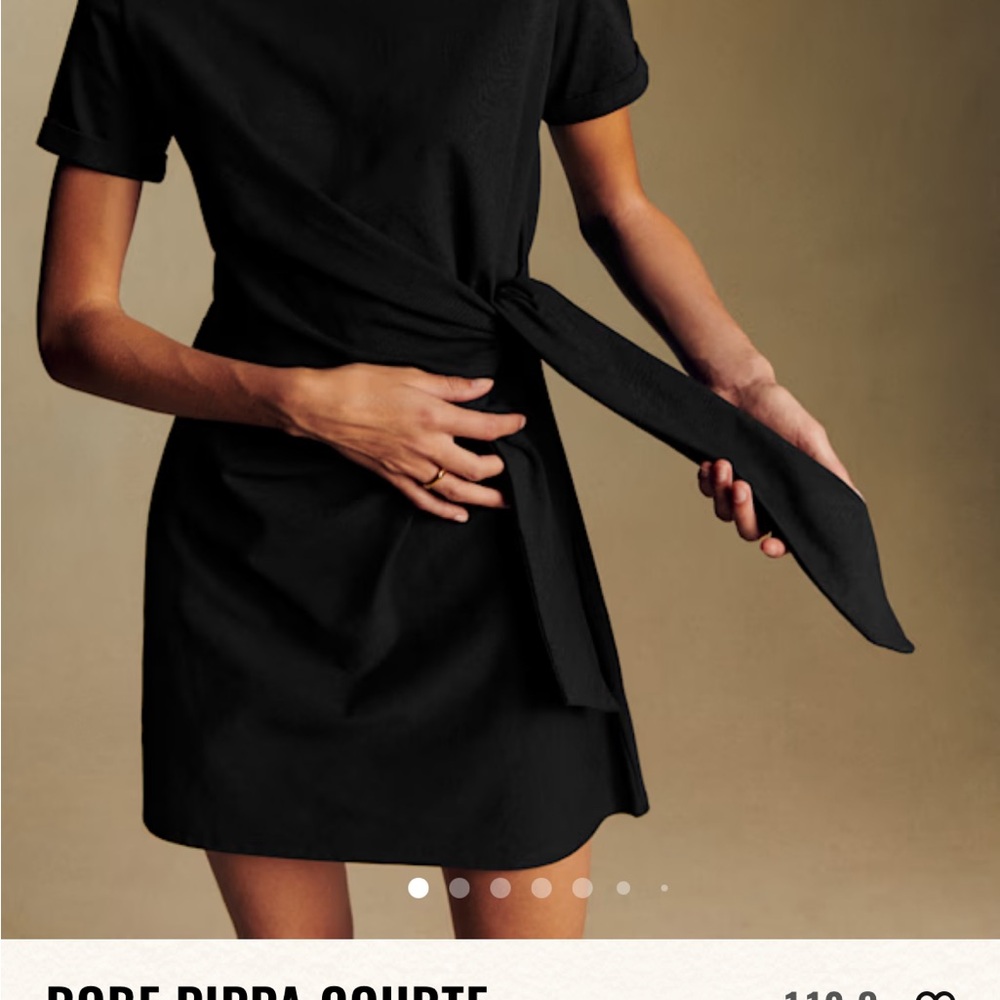 Sezane Pippa Black Dress